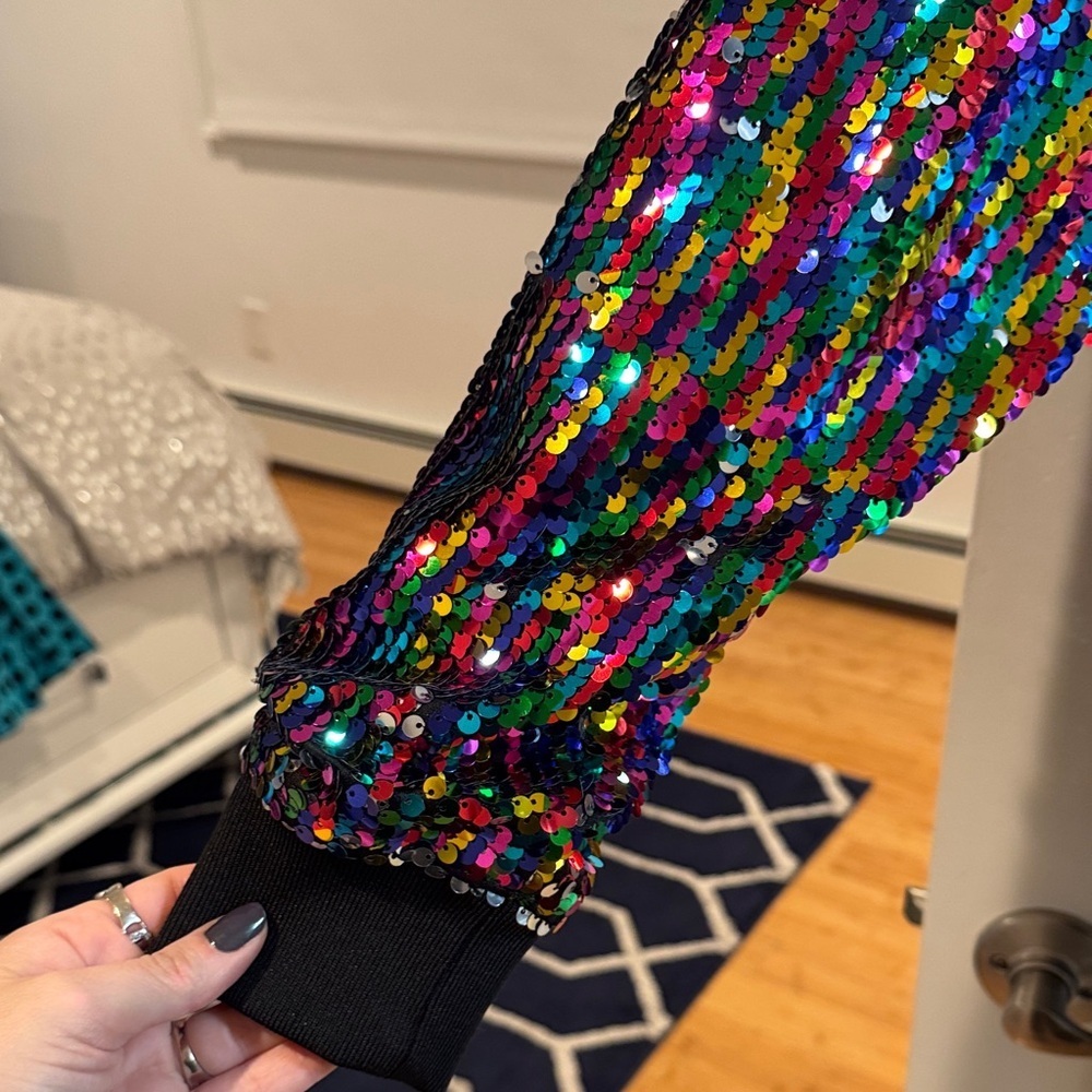 Fabulous Multicolor Sequin Jacket - image 3